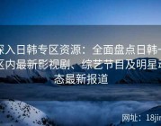 深入日韩专区资源：全面盘点日韩一区内最新影视剧、综艺节目及明星动态最新报道