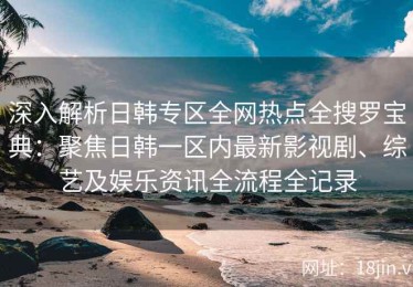 深入解析日韩专区全网热点全搜罗宝典：聚焦日韩一区内最新影视剧、综艺及娱乐资讯全流程全记录