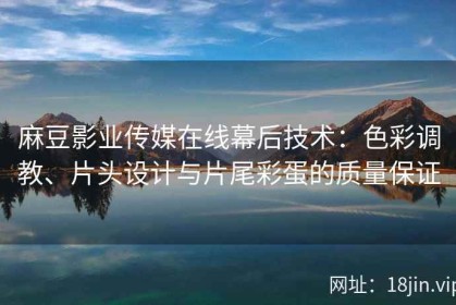 麻豆影业传媒在线幕后技术：色彩调教、片头设计与片尾彩蛋的质量保证