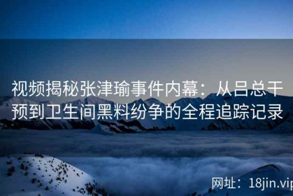 视频揭秘张津瑜事件内幕：从吕总干预到卫生间黑料纷争的全程追踪记录