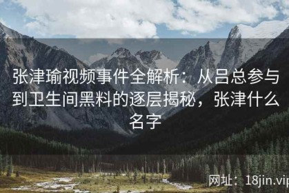 张津瑜视频事件全解析：从吕总参与到卫生间黑料的逐层揭秘，张津什么名字