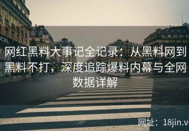 网红黑料大事记全记录：从黑料网到黑料不打，深度追踪爆料内幕与全网数据详解