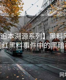 【内幕追本溯源系列】黑料网深度解析网红黑料事件中的黑暗根源