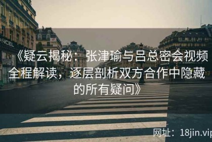 《疑云揭秘：张津瑜与吕总密会视频全程解读，逐层剖析双方合作中隐藏的所有疑问》