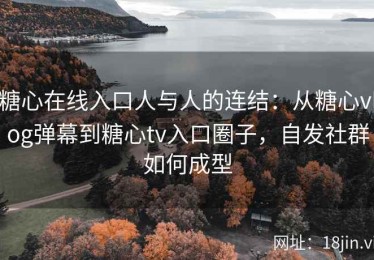糖心在线入口人与人的连结：从糖心vlog弹幕到糖心tv入口圈子，自发社群如何成型