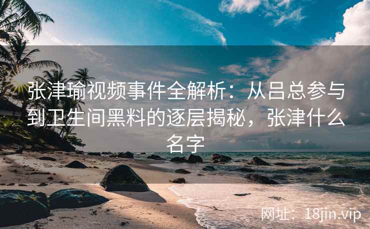 张津瑜视频事件全解析：从吕总参与到卫生间黑料的逐层揭秘，张津什么名字